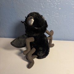 Jellycat Farrell The Fly Black Bug Insect 7″ Plush Stuffed Animal London Soft