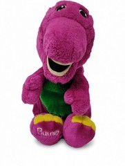Vintage 1992 Golden Bear Barney Dinosaur Plush Stuffed Animal 12 Lyons Group Toy