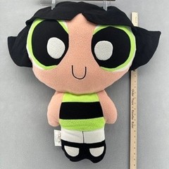 VTG Powerpuff Girls Buttercup RARE JUMBO Plush Pillow Pal Toy Cartoon 27″