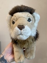 National Geographic Lion Plush Lelly Venturelli big cats initiative stuffed 9″
