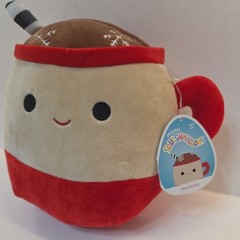 New w/ Tags! Squishmallows 8″ Marshina Hot Chocolate Kellytoy Plush