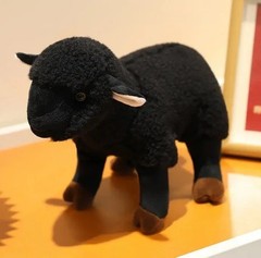 Black Sheep Pendant Plush Toy 5″ Stuffed Animal Toddler Doll Gift for Kids