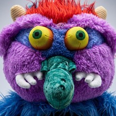 My Pet Monster Retro 80s Plush Toy 31cm Large Stuffed Stuffed Animal Gift