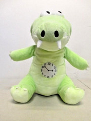 16″ DISNEY STORE TICK TOCK CROCODILE PETER PAN GREEN STUFFED ANIMAL PLUSH TOY