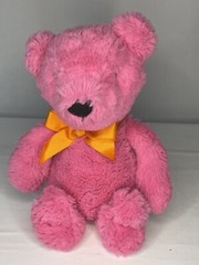CHILDRENS PLACE Pink Sparkle TEDDY BEAR Heart Logo Stuffed Animal Toy 12″ Plush