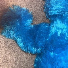 Vintage Build-A-Bear Workshop Cookie Monster Sesame Street Plush Medium Blue Toy