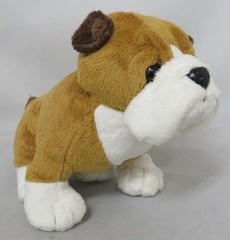 Ganz Webkinz ‘BULLDOG’ Retired Dog Plush Stuffed Animal Toy – HM126 No Code