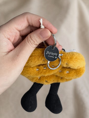 Jellycat Amuseables Pretzel Plush Bag Charm Keychain Collectible NWt Cute Gift