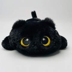 MeWaii Black Star Cat Plush 12″ Kawaii Big Yellow Eyes Stuffed Animal Squishy