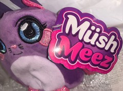Mush Meez Candice Cat 6″ Squishy Pink Plush Kitty Coin Purse Valentine’s Day Lot