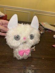 Fuggler Alley Cats Cheezee White Plush Sphinx 9″ Plush Toy Pink Zuru