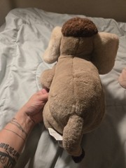 Vintage DISNEY STORE Jungle Book Hathi JR Baby Elephant Plush Stuffed Toy 12inch