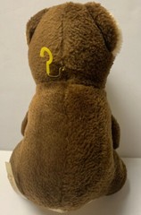 Vintage Superior Toy and Novelty 8” Brown Teddy Bear Plush Carnival Prize 1950’s