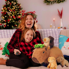 5 in 1 Capybara Plush Toy Set with 4 Baby Capybaras – Perfect for Kids!