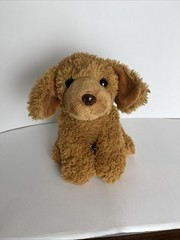 Cuddle Calm Weighted Brown Dog Plush Stuffed Animal 9” Hand Washable