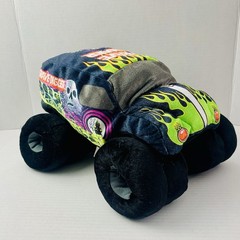 Feld Entertainment Monster Jam Grave Digger Truck Plush Stuffed Doll Black Green