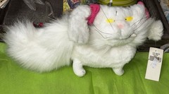 Rugrats Angelica’s Fluffy Cat Plush 1998 W/Original Tag Viacom Nickelodeon VTG