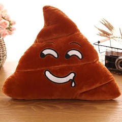 Cartoon Poop Plush Toy Cute Funny Emoji Poo Cushion Pillow