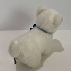 GUND Catnip White Kitten Cat Plush 8” Blue Polka Dot Bow #1126 Stuffed Animal