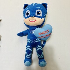 Valentines Cat Boy Plush Stuffed Animal With Heart P J Masks 14” Tall