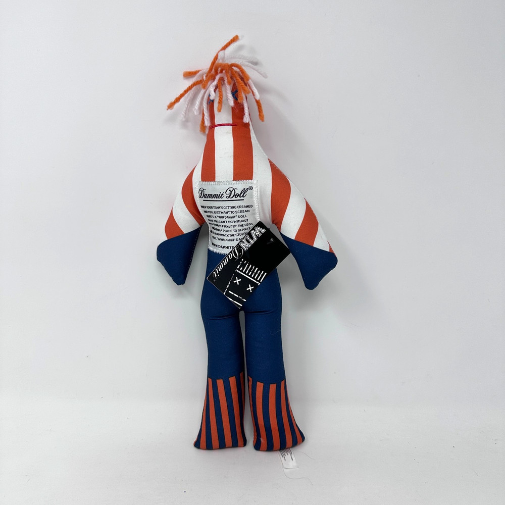 Win Dammit Doll Plush Stuffed Toy Blue Red White Stress Relief Gift 13″