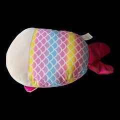 Hug Fun Plush Mermaid Cat Squish Plush 14″ Yellow Pink Blue Scales Dark Pk Tail