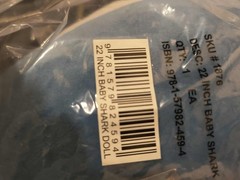22″ NEW BABY SHARK PLUSH DOLL – 2018 SEALED/ SCHOLASTIC