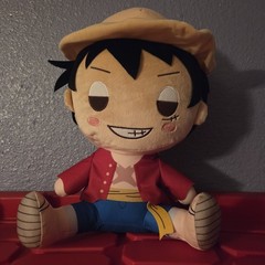 One Piece Standard Plush 12 inch Luffy Sitting Style Round1 Exclusive