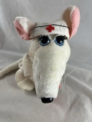 Heartline The Rat Pack 7″ Nurse Ratingale Stuffed Plush Girl Rat Vintage 1987