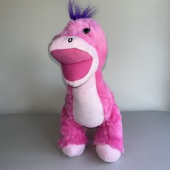 Build a Bear Pink Apatosaurus Pink Dinosaur 16” Plush Blue Eyes Standing 4 Legs