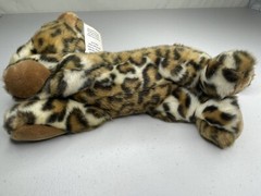 Leopard Cheetah Spotted Big Cat Plush Vtg Aurora Flopsie NOS Stuffed Animal NEW