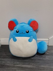 2024 Jazwares Pokemon Squishmallow Marill 20” Plush Toy Doll Stuffed Animal