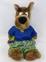 Fright Light Scooby Doo Scared Silly Plush w/Ghost Flashlight 18″ WORKS