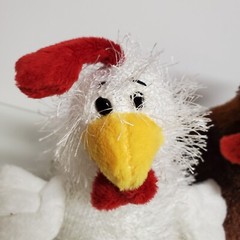 GANZ | Webkinz | Rooster Plush HM346 & Lil’ Kinz Chicken Plush HS205
