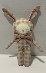 Alimrose Dream Bunny Rose Check Linen 20 Cm