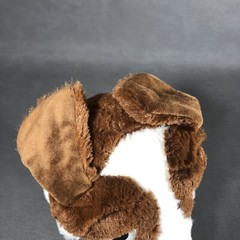 Cute 10″ Plush Dog White Brown with Yellow Tag Stuffed Animal Toy Smilemakers