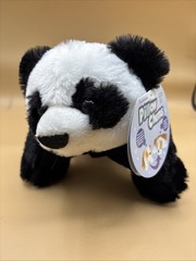 NWT Pillow Chums By Kellytoy Panda Bear Black White Plush 12” 2015