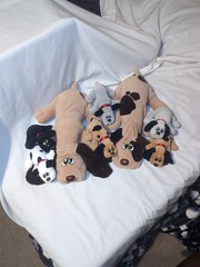 8x Vintage Tonka Pound Puppy 7″-18″ Black Brown Gray White