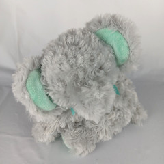 Garanimals Elephant Plush Grey Aqua Stuffed Animal Embroidered Eyes 11 inch