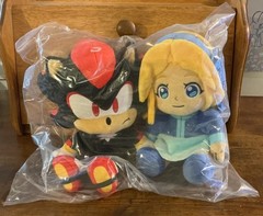 Sonic the Hedgehog Shadow and Maria Plush 2 Pack 10″ Plush Kid Robot NWT Sealed