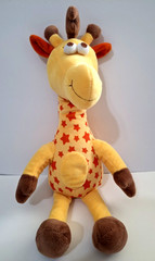 Toys-R-Us Geoffrey Giraffe Plush Stuffed Animal 12″ 2023 Yellow Orange Stars