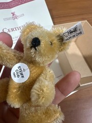 Steiff Club Gift 1997/98 Replica 1922 Teddy Bear Blond 7cm w/ Box & Certific-405