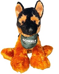 Jaag Scheels German Shepherd Puppy Dog 2016 Beanbag Plush Brown Black Green 13″
