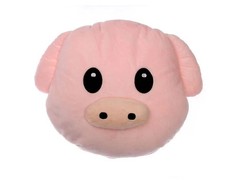 3-in-1 Piggy Emoji Pillow–Convertible Travel Pillow & iPad Holder Gift for Kids