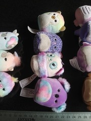 Lot of 14 Squishville Micromallow 2 inch Plush Kelly Toys well loved used toys