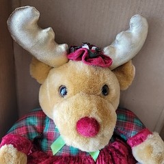 Heritage Mint Ltd. Moose Plush Holiday Decor-Approx. 16 inches tall-non working
