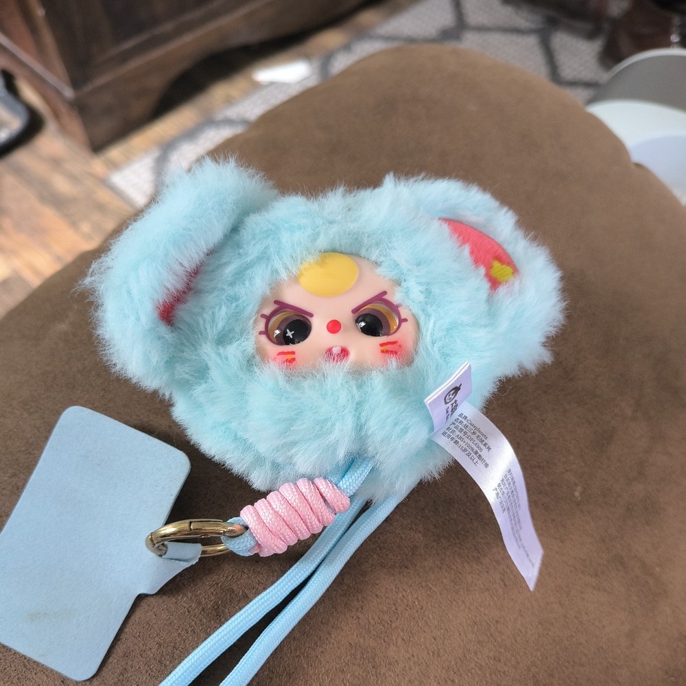 Baby Three Phone Lanyard Plush Blue Elephant New