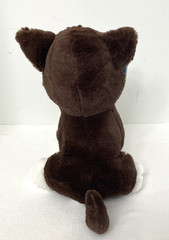 Emerald Toy Stuffed Dog in Blue Glasses Brown White