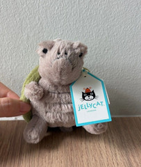 Jellycat Timmy Turtle Bag Charm Keychain Plush – Soft Green Turtle Toy NWT