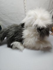 Vtg Yangjee Korea Realistic Old English Sheepdog Plush Stuffed Dog
